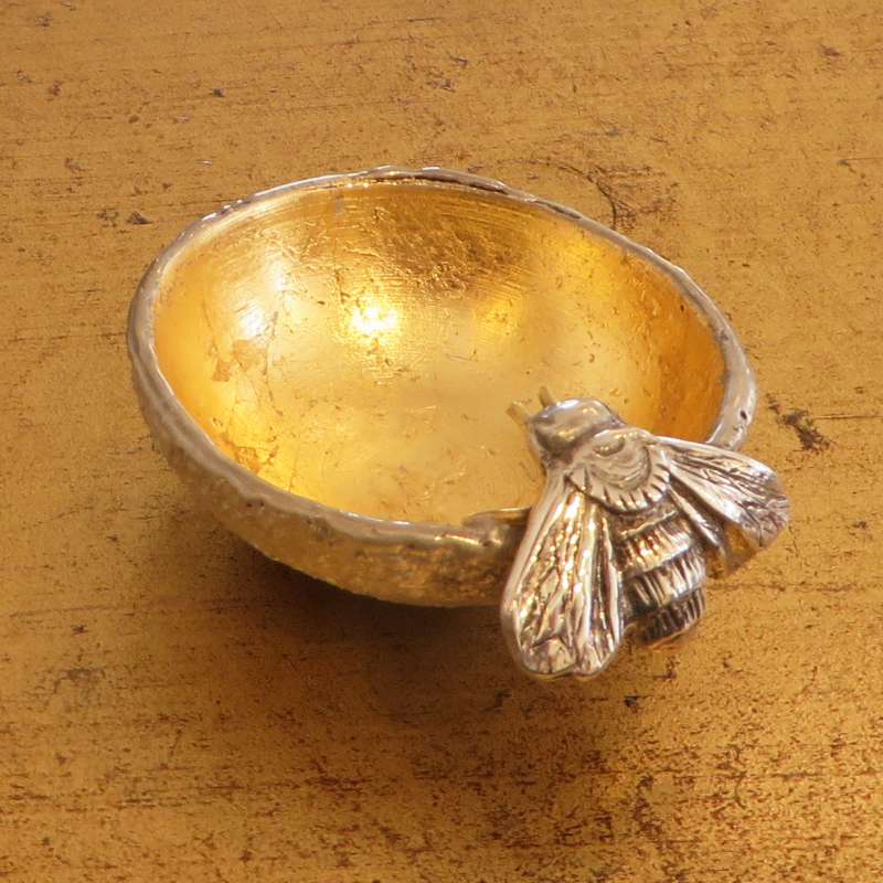 Gold Bee Trinkey Dish
